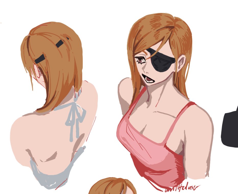 omitteduser's tweet image. had the urge to draw nobara with long hair