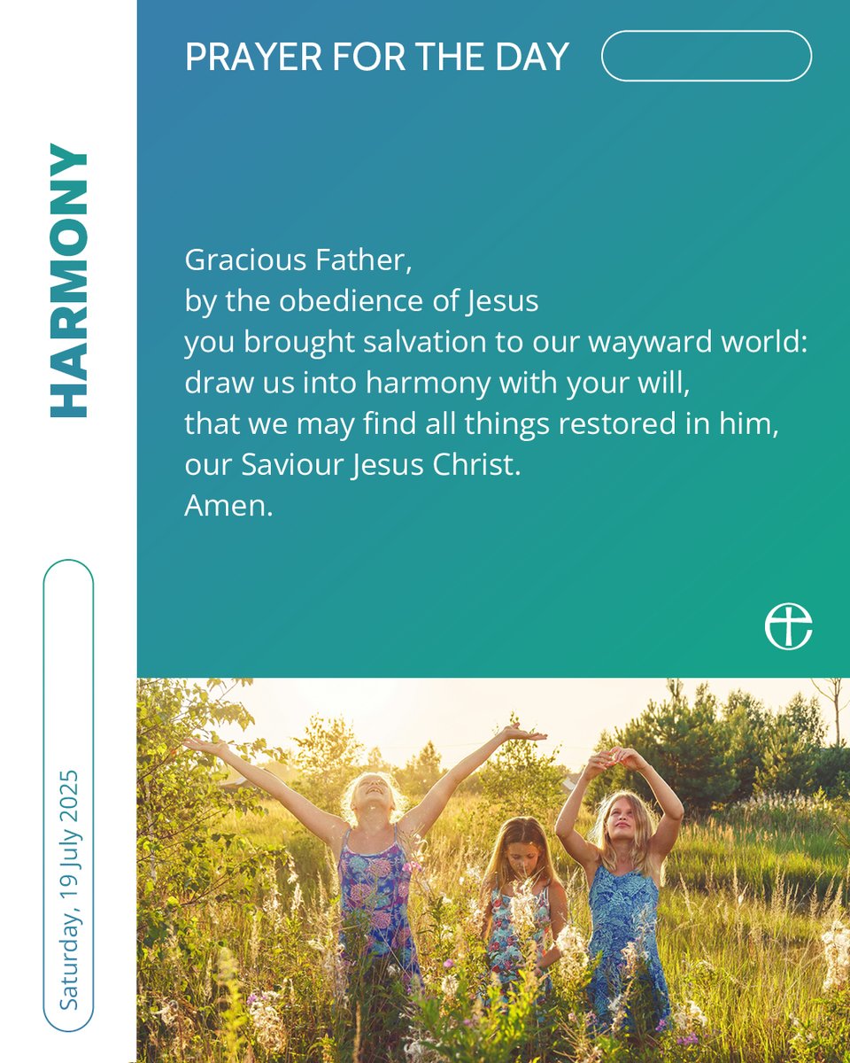 churchofengland's tweet image. Have you prayed using the audio version of today's prayer?
Go to cofe.io/TodaysPrayer to learn more.