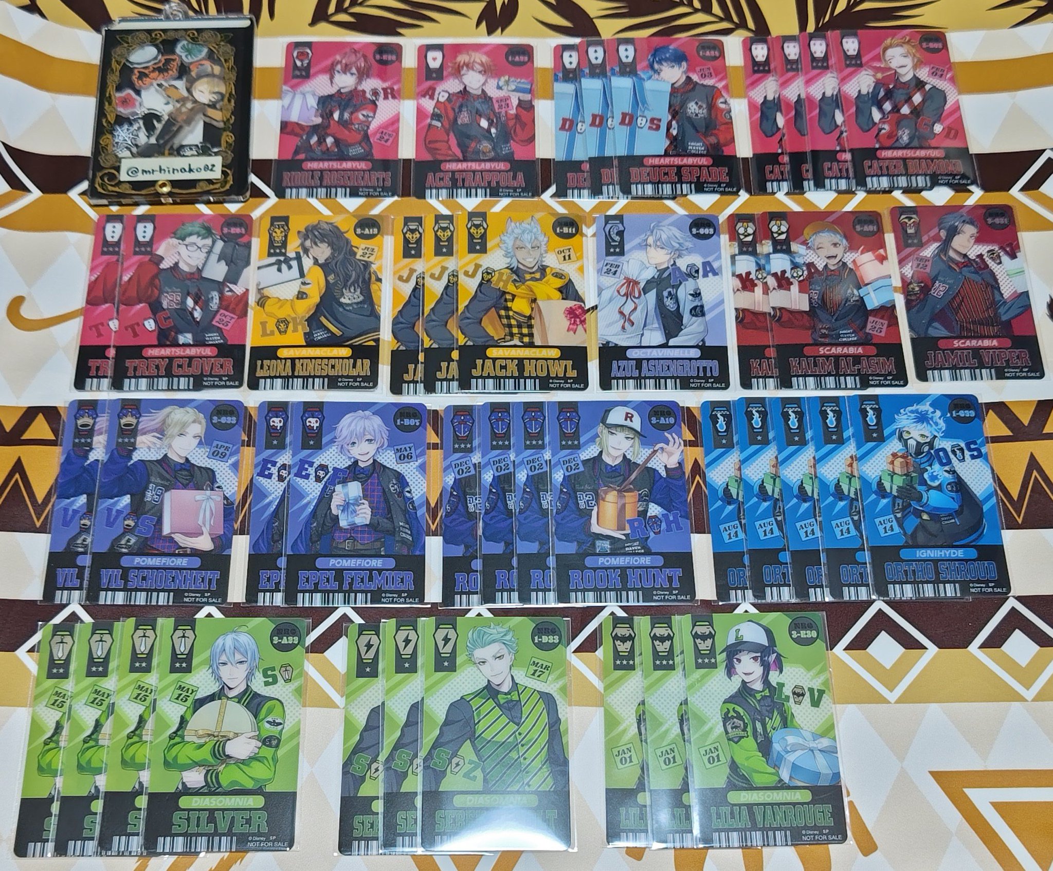 ♡ ツイステ デュース しおり ♡ ディズニー ツイステッドワンダーランド』 デフォルメカード