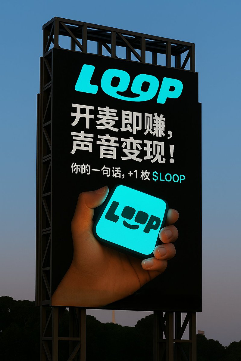 LOOPSPACE_xyz's tweet image. 🎤 一句话,点亮你的价值!
🟦 Loop,让“声音”变成资产。
📲 现在开麦,即可赚取 $LOOP!
#LOOPSpace #TalkToEarn #边说边赚