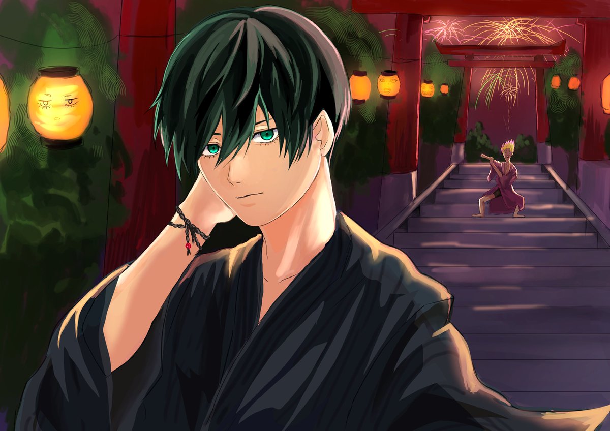 pipi_para_'s tweet image. 浴衣rnと  　#ブルーロックFA