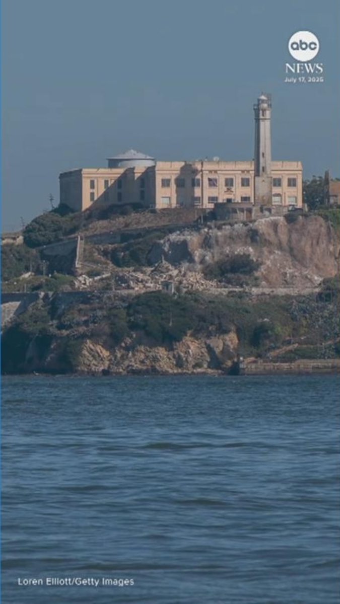 AG Pam Bondi at Alcatraz after Trump pushes to reopen the prison. 2024 just keeps getting wilder.