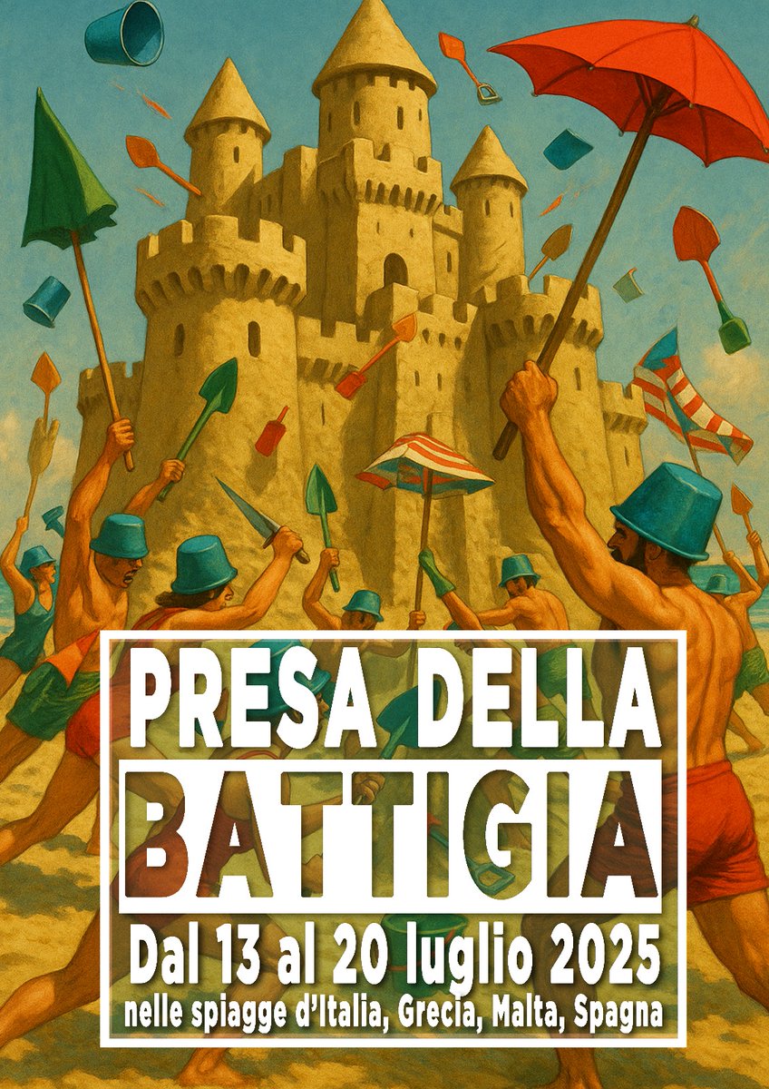 In tutte le spiagge d'Italia, bene comune e non privato, manifestate con noi #presabattigia2025