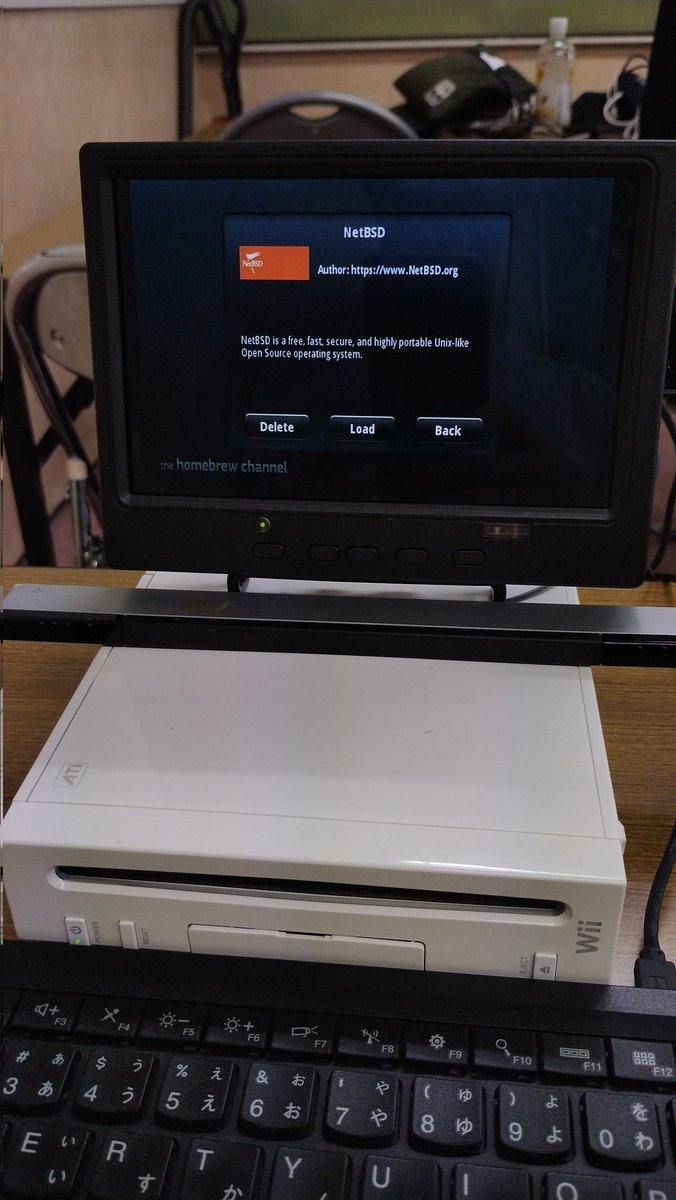 ao_kenji's tweet image. Updating #NetBSD/evbppc -current on Nintendo Wii at NBUG meeting.