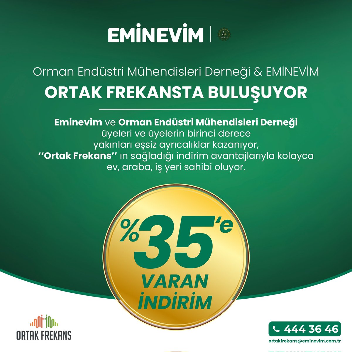 oremder's tweet photo. Meslektaşlarımıza ve yakınlarına özel avantajlı finansman seçenekleri sunmak amacıyla #Oremder ile #EminEvim anlaşma sağlamıştır.

Tasarruf finansmanının kurucusu EminEvim ile yapılan protokol sonucunda üyelerimize organizasyon ücretinde %35'e* varan indirim imkanı sağlanacaktır. https://t.co/Ely31lUmrk