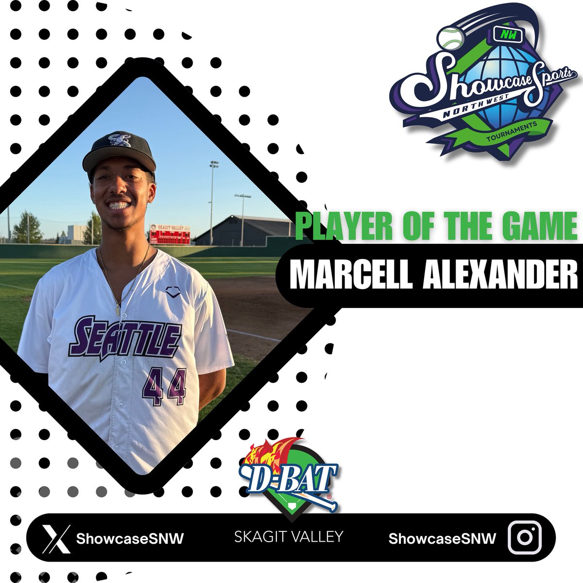 Player Of The Game: Marcell Alexander
Class 2025
Skagit Valley College