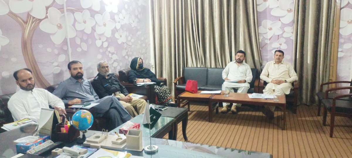 A meeting was held at the District Election Commissioner's office in Mardan with INVR-V District Coordination Committee members to discuss the objectives, process, and their roles in the Inclusive Voter Registration-V campaign.
#ECP