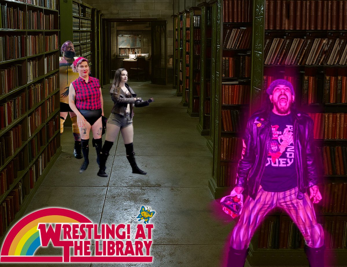 Don't get SPOOKED, Full Queer Wrestling comes to the El Cerrito Library, Saturday August 9th, for "Wrestling: at the Library!"
