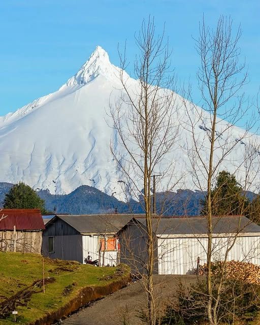 pdepato13's tweet photo. Volcán Puntiagudo, visto desde Rupanco. Chile https://t.co/VHbFR8UUNC