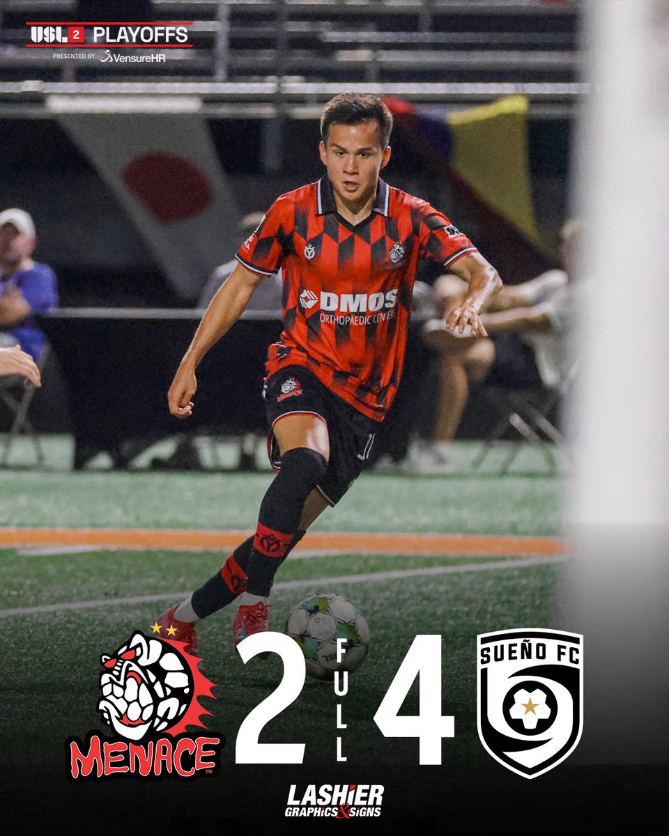FULL TIME | Menace 2 - 4 Sueño FC

💔 Our 2025 season comes to an end in the Central Conference Quarterfinals.