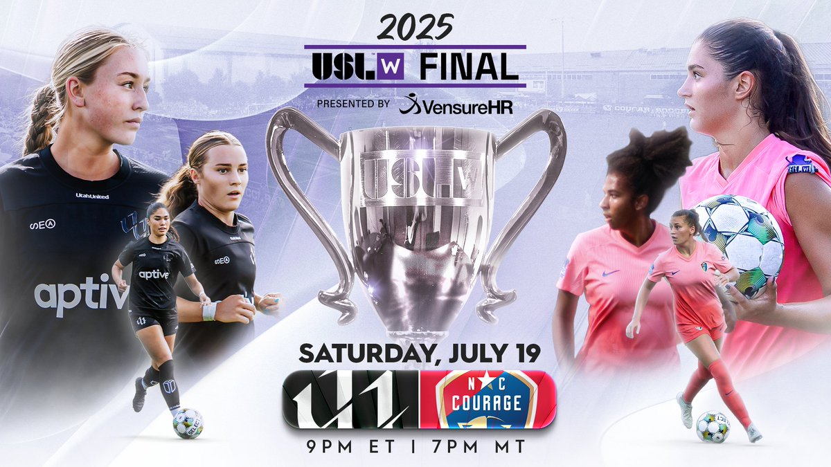 Winner takes 𝘼𝙇𝙇 👑

Who will claim the 2025 W League title: <a href="/utahuniteduslw/">Utah United USLW</a> or <a href="/NCCourageUSLW/">NC Courage USL W</a>? 🤔
