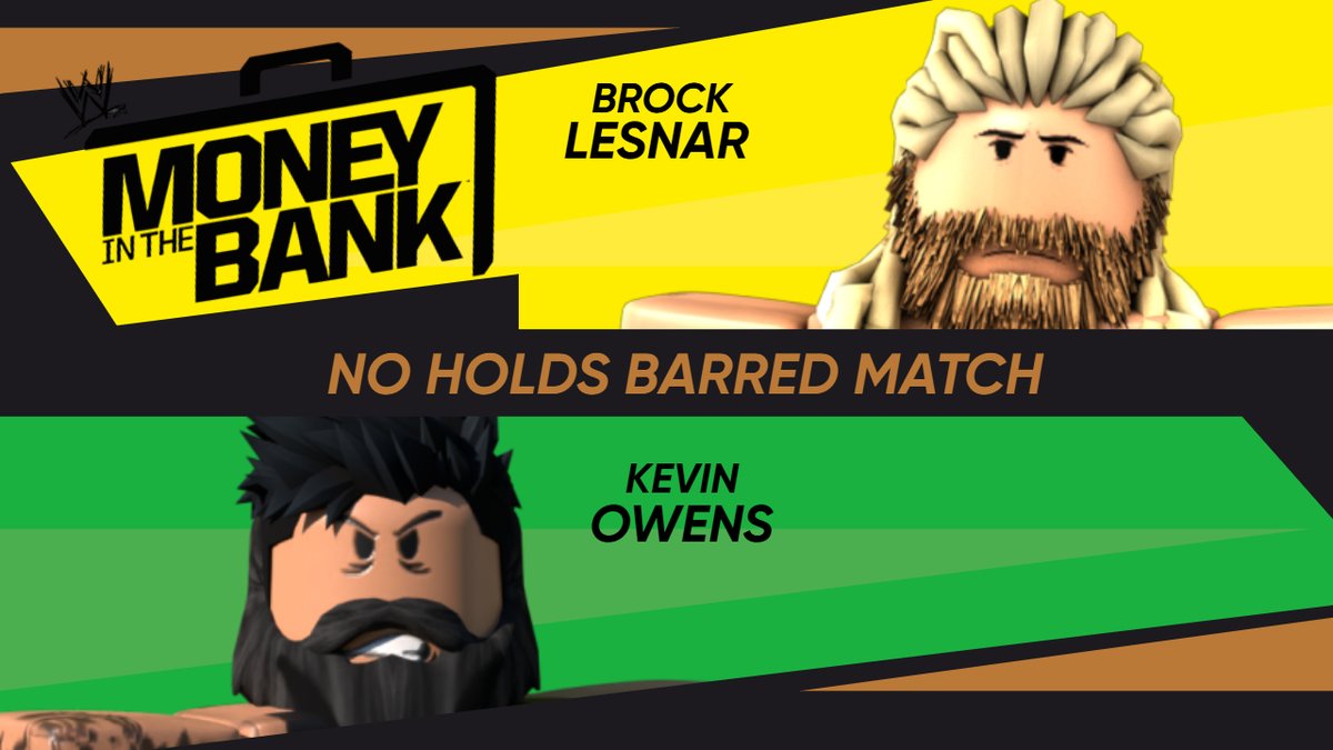 WWERBLXpage's tweet photo. #RBLXMITB is live today at 6pm est! 6 men and 6 women will compete in respective matches to determine who will walk out with the MITB briefcase! Titles are on the line and grudges will be settled! Tune in to #RBLXMITB live on YouTube! https://t.co/UffQC4JFgw