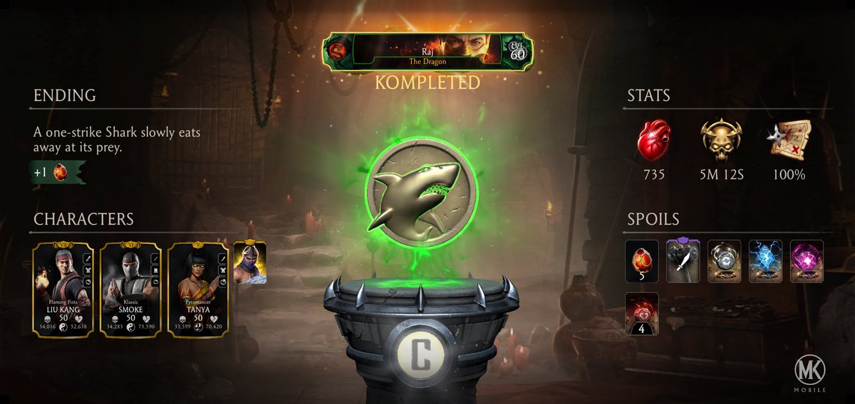 krkraj07's tweet photo. I just completed a Krypt Run in Mortal Kombat mobile! Check out my stats. https://t.co/9dowq2jOrA