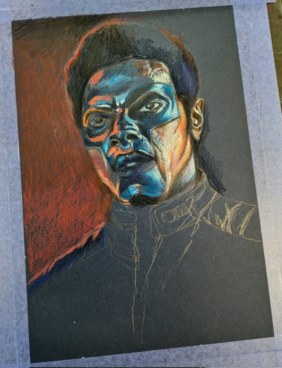 Jinja_Ninja_78's tweet image. Mr. Terrific WIP
Colored pencils on colored paper
#Mrterrific #Superman #Superman2025 #dccomics