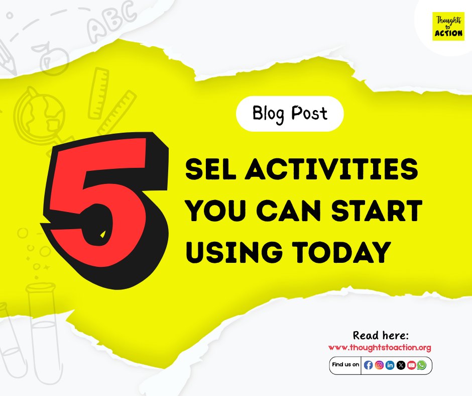 t2action_org's tweet photo. How do we begin SEL with children?
At Thoughts to Action, we have been using simple, arts-based activities in schools to help children connect with their emotions and each other.

Read here: https://t.co/yTgSEwy6Me

#SEL #SocialEmotionalLearning #ArtEducation #ThoughtsToAction https://t.co/jHHpmHyr3P