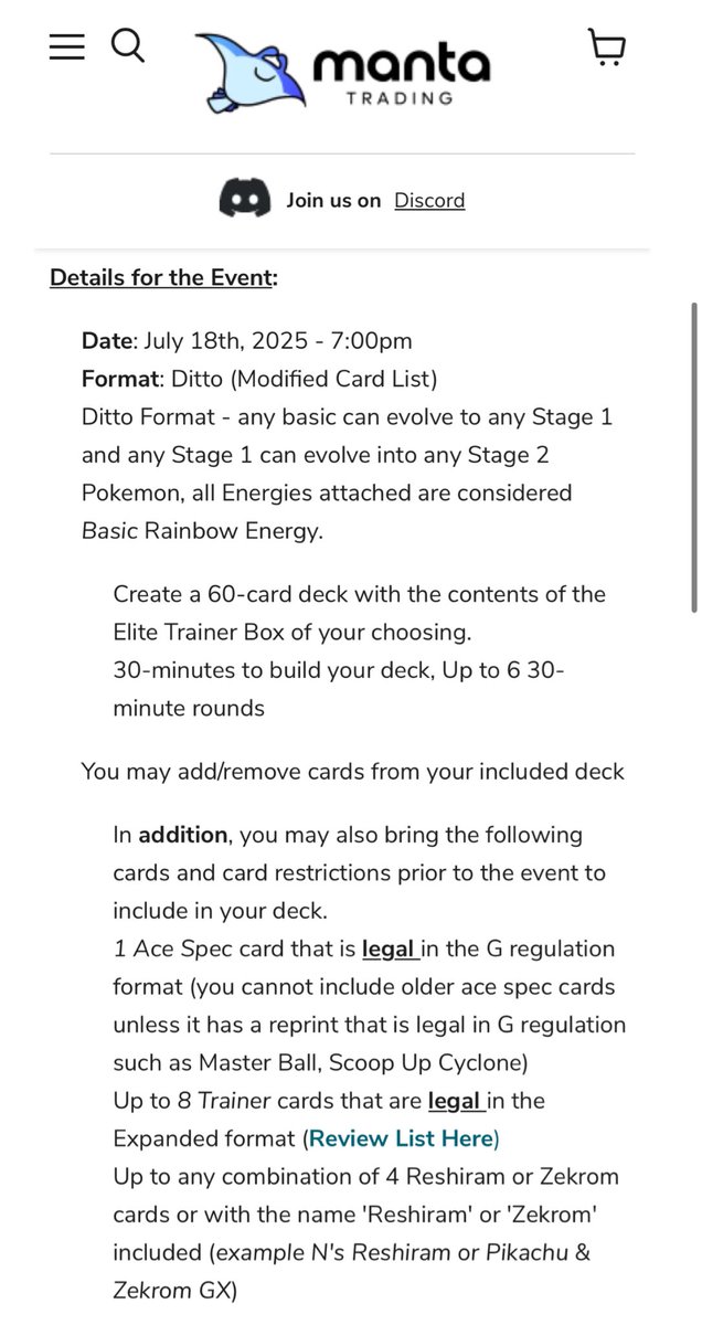 Went 5-1-0 and won 2 booster packs from <a href="/mantatrades/">Manta Trading</a> Black Bolt vs White Flare Release Event. 😂
Many thanks to <a href="/GavinZhou9730/">Gavin Zhou</a> for letting me “steal” cards from his 2019 decks for the event.