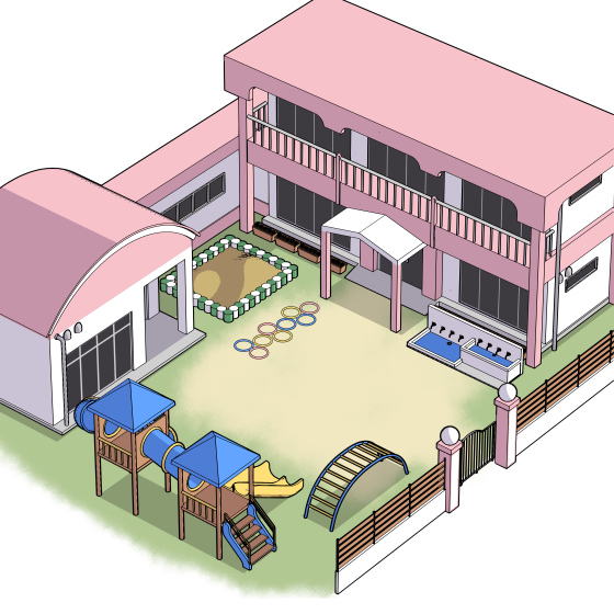 「幼稚園・保育園 by 伊東三号棟 #CLIPSTUDIO この素材をDLし、各々」|伊東のイラスト