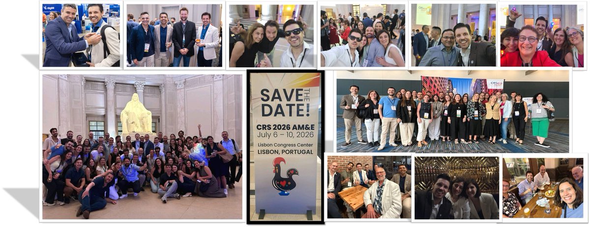 SantosLab_UMCG's tweet image. Another year, another unforgettable #CRS2025. Big congrats to the organizers for putting together such an outstanding scientific and social program, specially the AMPC team led by @ZingerAssaf - amazing job, it was a big blast!
We look forward to the next one in #Lisbon #CRS2026!