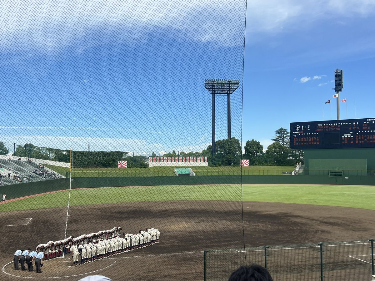 bb89_01chun's tweet photo. 第107回全国高等学校野球選手権 埼玉大会
▼7/19 県営大宮公園球場 第2試合

試合終了(8回コールド)
市 立 川 越　000 001  00   ＝ 1  H3   E1
春日部共栄　102 300  12x  ＝ 8 H12 E0 https://t.co/fmRY8lE26V