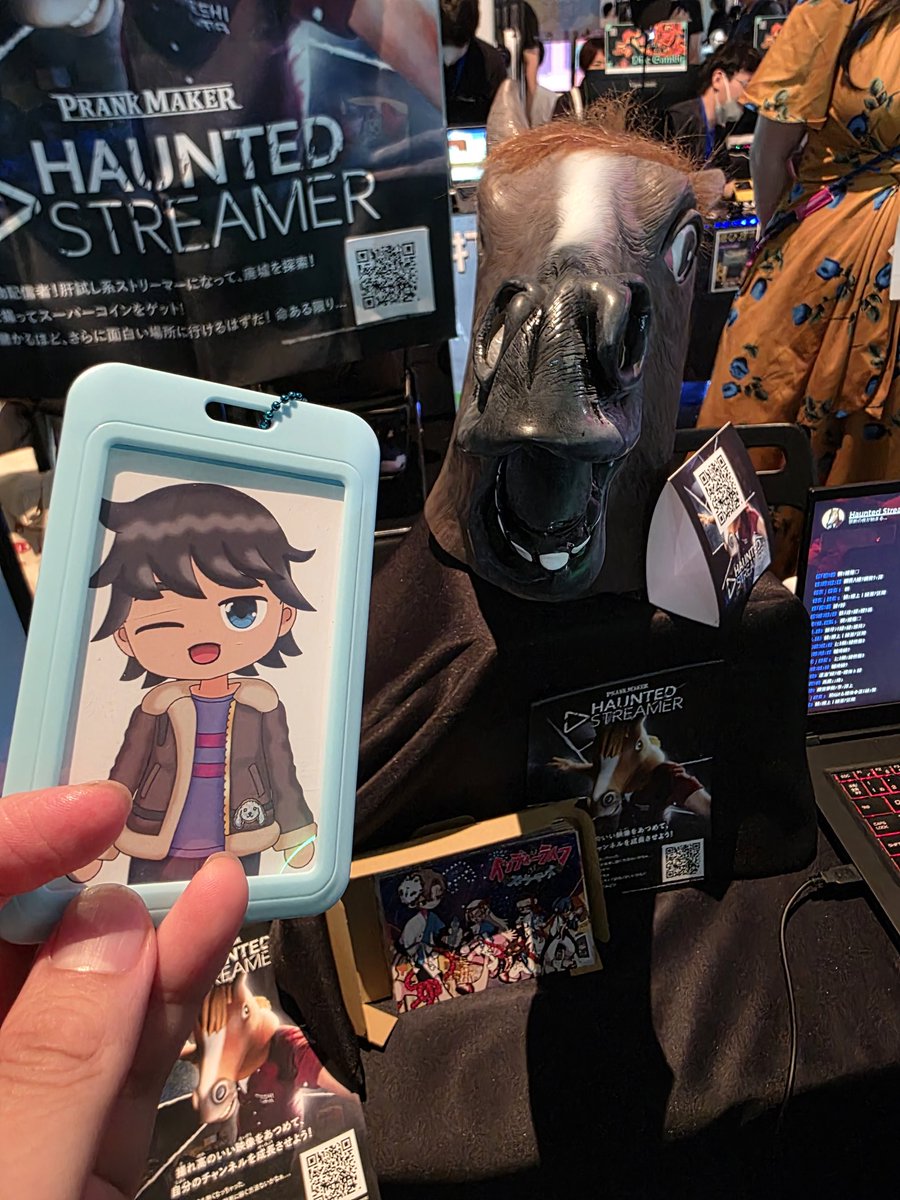 klonoacoro's tweet photo. #HAUNTEDSTREAMER 楽しんできた！お馬さん配信者の勇気ある行動にお写真撮ってきたよ(b･ω･)b✨
 #BitSummit
 #BitSummit2025 
 #bitsummit13 https://t.co/JR4rzky504