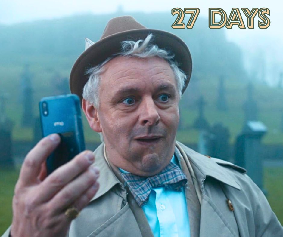 TheIneffableCon's tweet image. 📱 27 DAYS TO GO! 📱
The winning joke at the Edinburgh Fringe Festival in 2015?
"I just deleted all the German names off my phone.”
“It's Hans free."
This is what Aziraphale thinks of that joke 🤦♂️
#GoodOmens