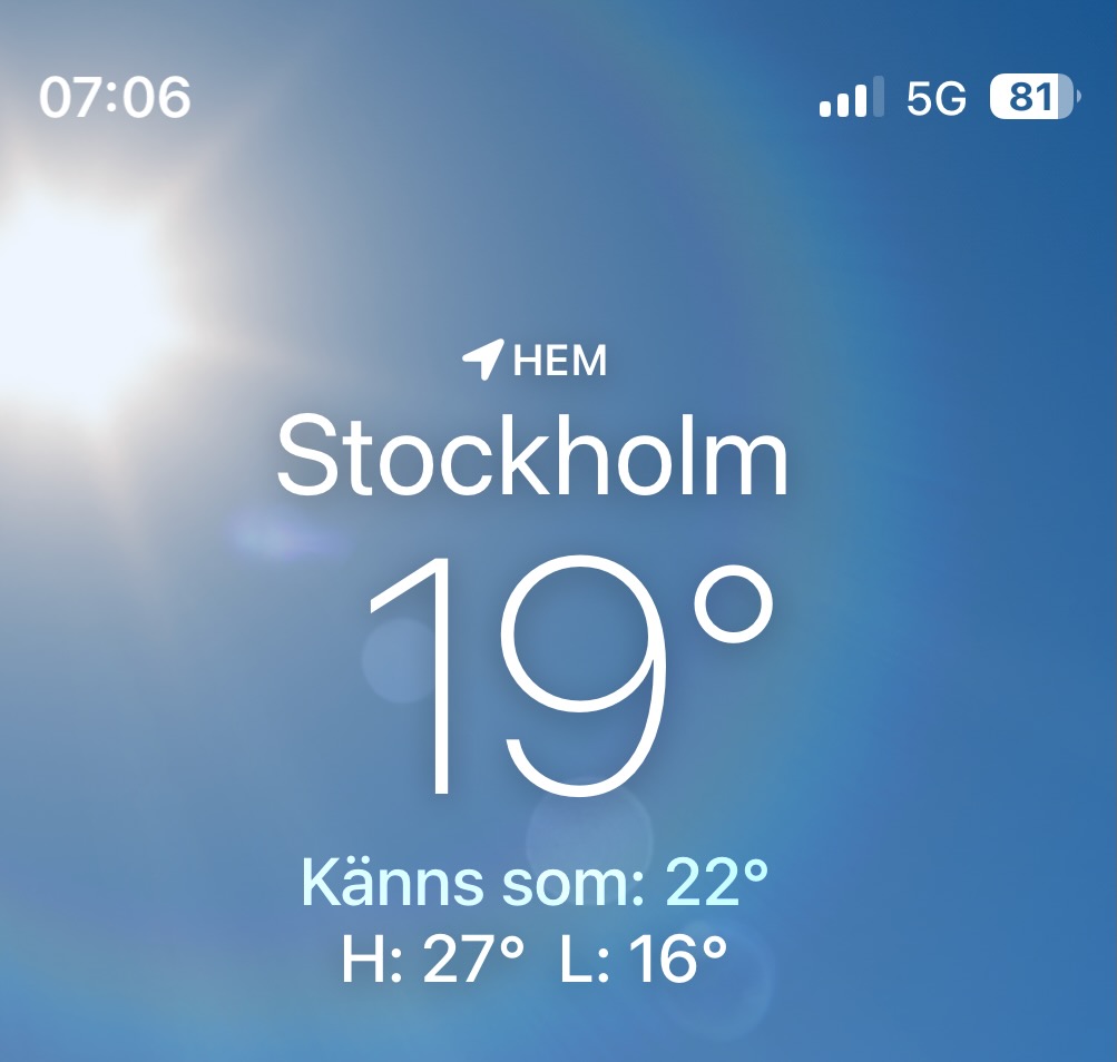 MeritWager's tweet image. Hur kan det vara 19 grader men &quot;kännas som&quot; 22 ?