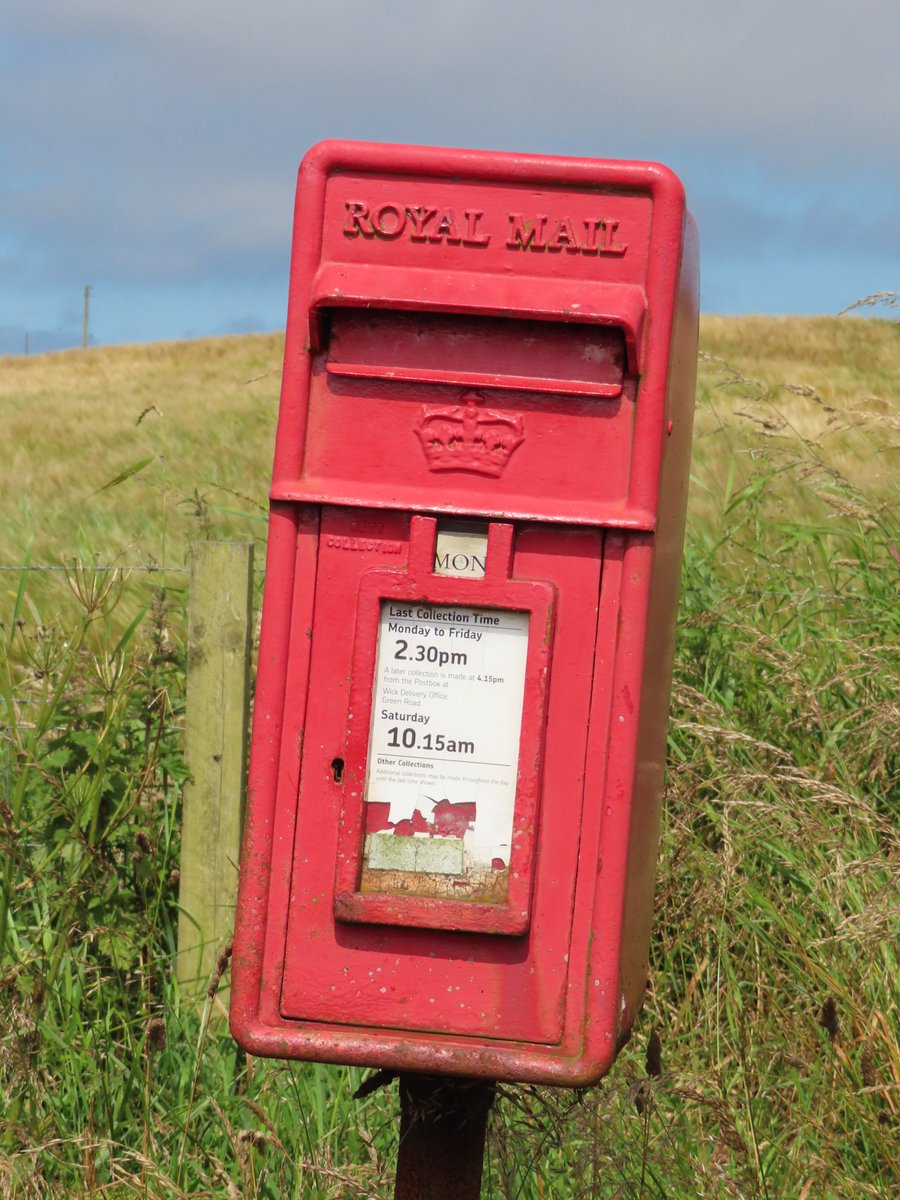 wapple15's tweet photo. A box we called “Eileen” behind a bus shelter on the A99 between #Wick &amp; #JohnOGroats 🏴󠁧󠁢󠁳󠁣󠁴󠁿 #PostboxSaturday https://t.co/evouGCMtFD