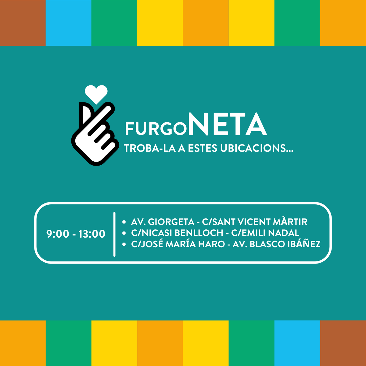 🚛♻️  La #FurgoNETA de #ValènciaMésNetaMésVerda arriba hui als barris de #LaRaïosa, #Benicalap i #Beteró per a sensibilitzar la població sobre la importància de separar correctament els residus i mantindre neta la ciutat.