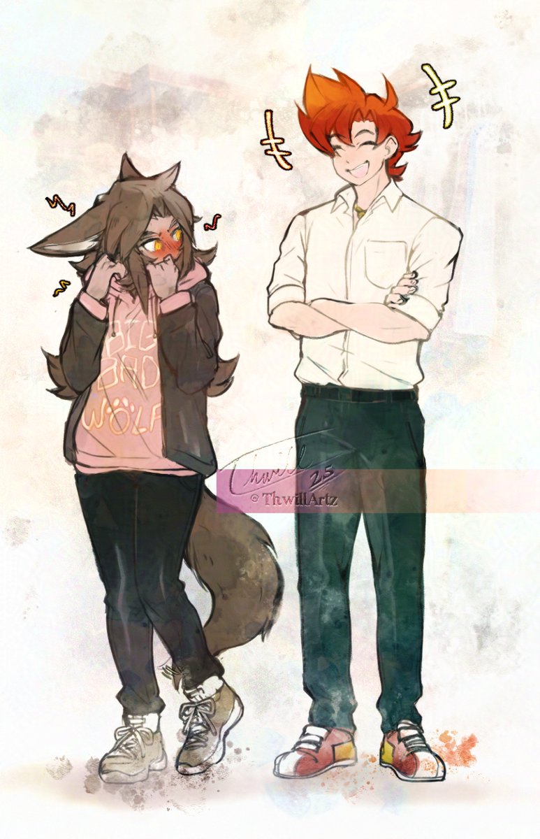 ThwillArtz's tweet image. Helping the Werewolf GF spice up her wardrobe. With a zest of irony no less. 🐺😳