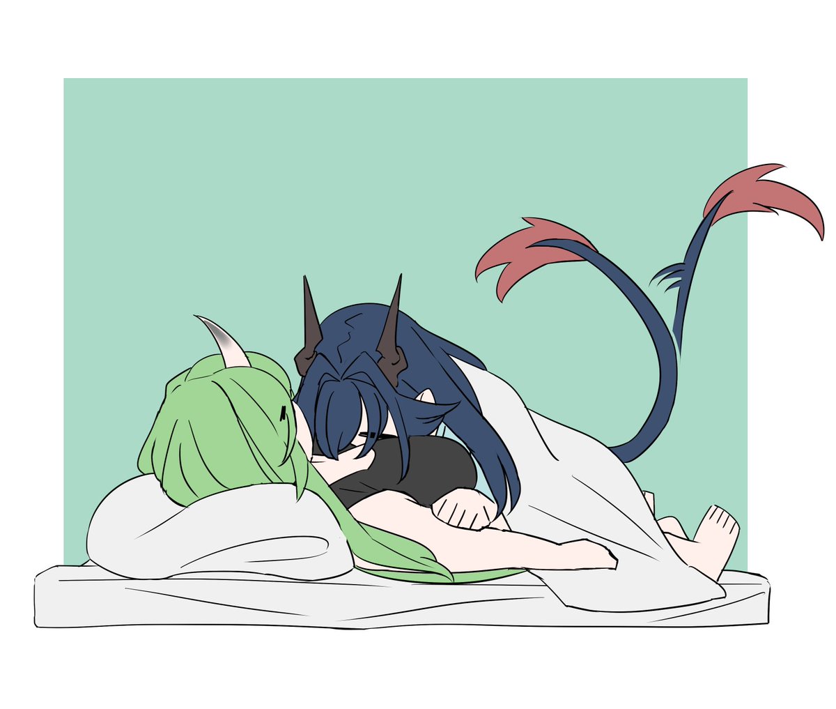 チェン(アークナイツ) ,ホシグマ(アークナイツ) 「休」|ブボ美のイラスト