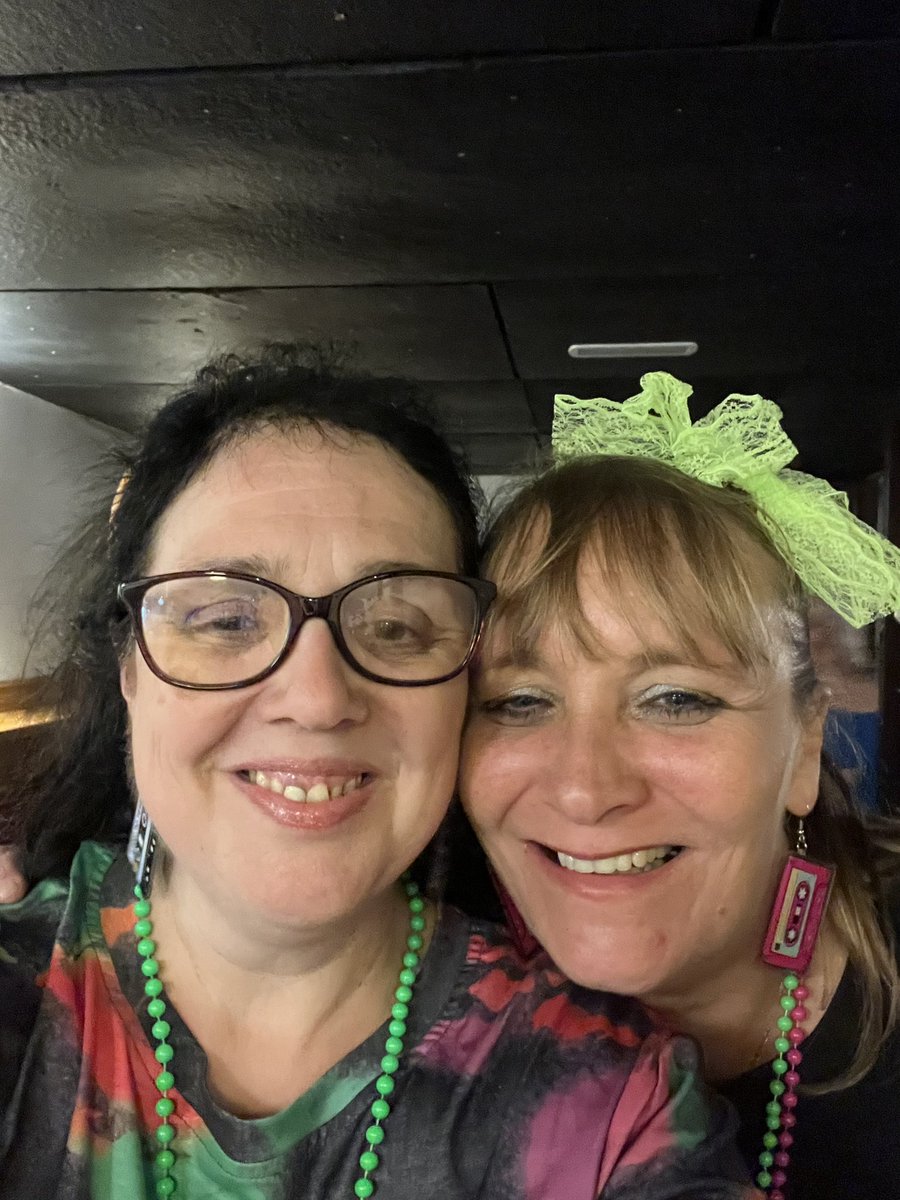 Been up since 5:30 , went to bed at 1 a.m after jane &amp; I chatted about the old days growing up to 80's music! Was such a fabulous night of friendship &amp; fun!  #friendshipforever