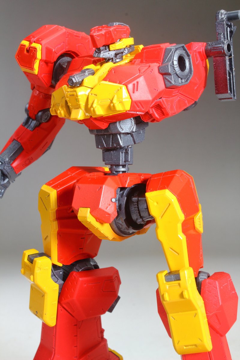 seizatu's tweet image. メランダー二機目行きます
元ネタは初代で金策に皆お世話になったあの人・・・の、ナニカサレタヨウダな方(
先に引き続き腹部延長してます
武装はライフルとミサは良いとして、小微は適当なガトリングガンから錬成出来るが月光はまたプラ板細工かねぇ・・・