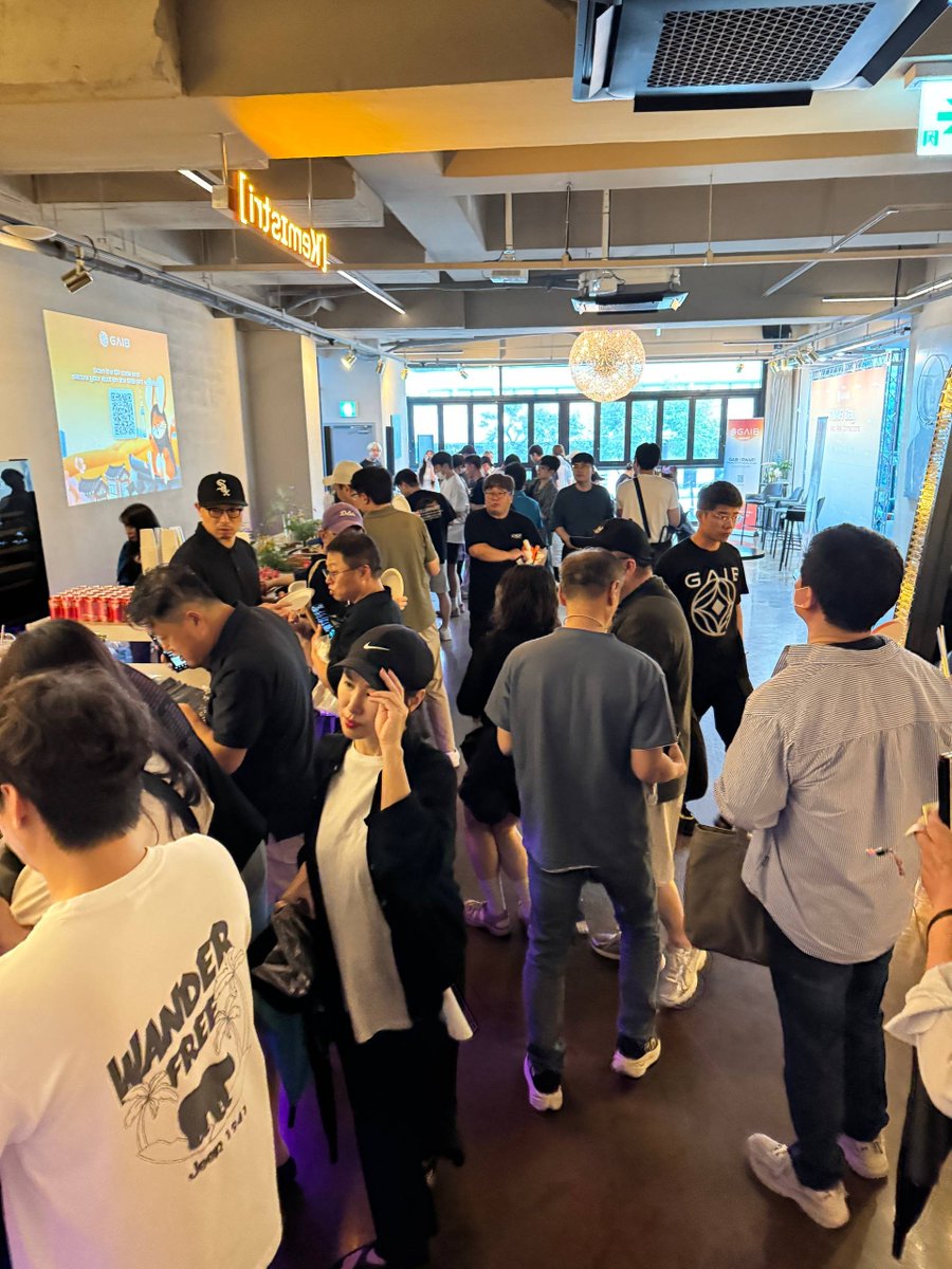 joesph_crypto's tweet image. 🔥 @gaib_ai 's offline event in Seoul’s Gangnam is PACKED—like, can’t even squeeze in packed!
Crazy as the recent downpours! So hyped for GAIB’s #AIFI storm! 🌪️