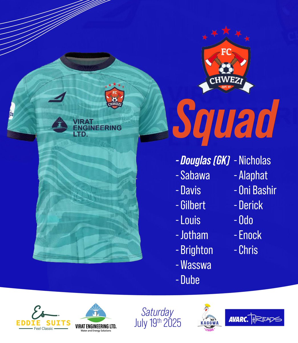ChweziFC's tweet image. #AVARCthreads bound!π«
Our traveling squad for our team.
π: Fast Fusion,Design Hub Bugolobi.