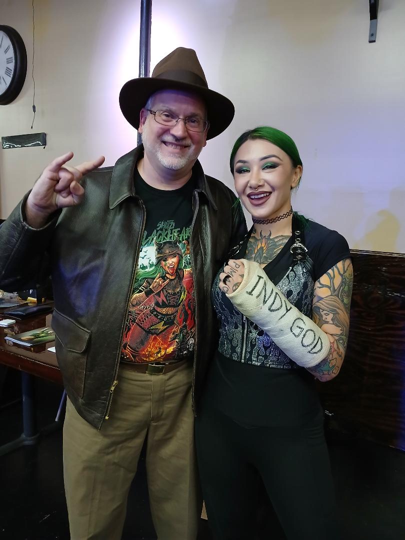 DavidPeifer's tweet image. Met the Indy God Shotzi Blackheart at ACW 7/19/2025 dressed as Indiana Jones @ShotziTCB @ACW_Pro