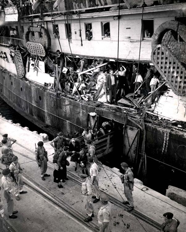 StephenUzzell2's tweet image. 18 July 1947, Jewish Holocaust survivors, deemed to be “illegal immigrants” by the British government, were removed by soldiers from the ship Exodus upon its arrival in Haifa; the survivors were eventually deported to Germany
Learn more: ow.ly/ArQw50JNkXs