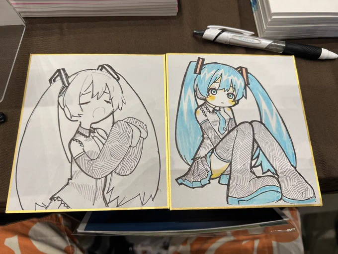 色紙作ってる! 