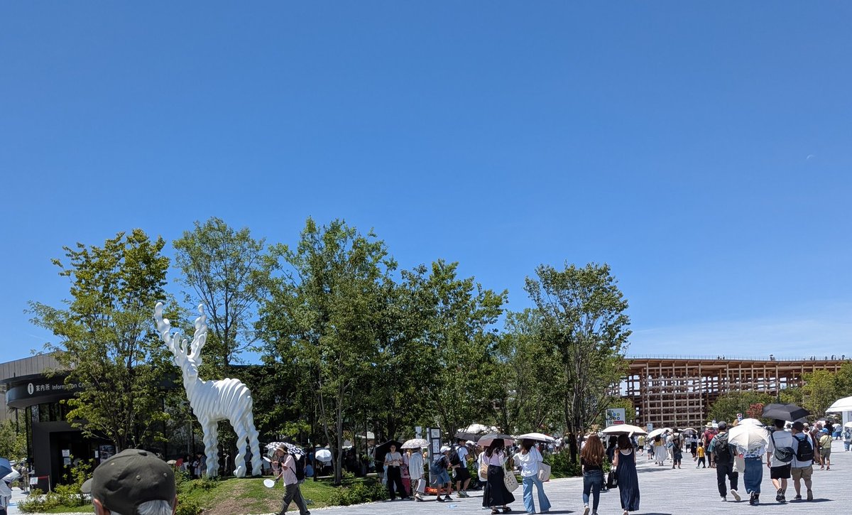 kouya4281's tweet photo. 大阪万博来た https://t.co/Ai0VfiJdxY