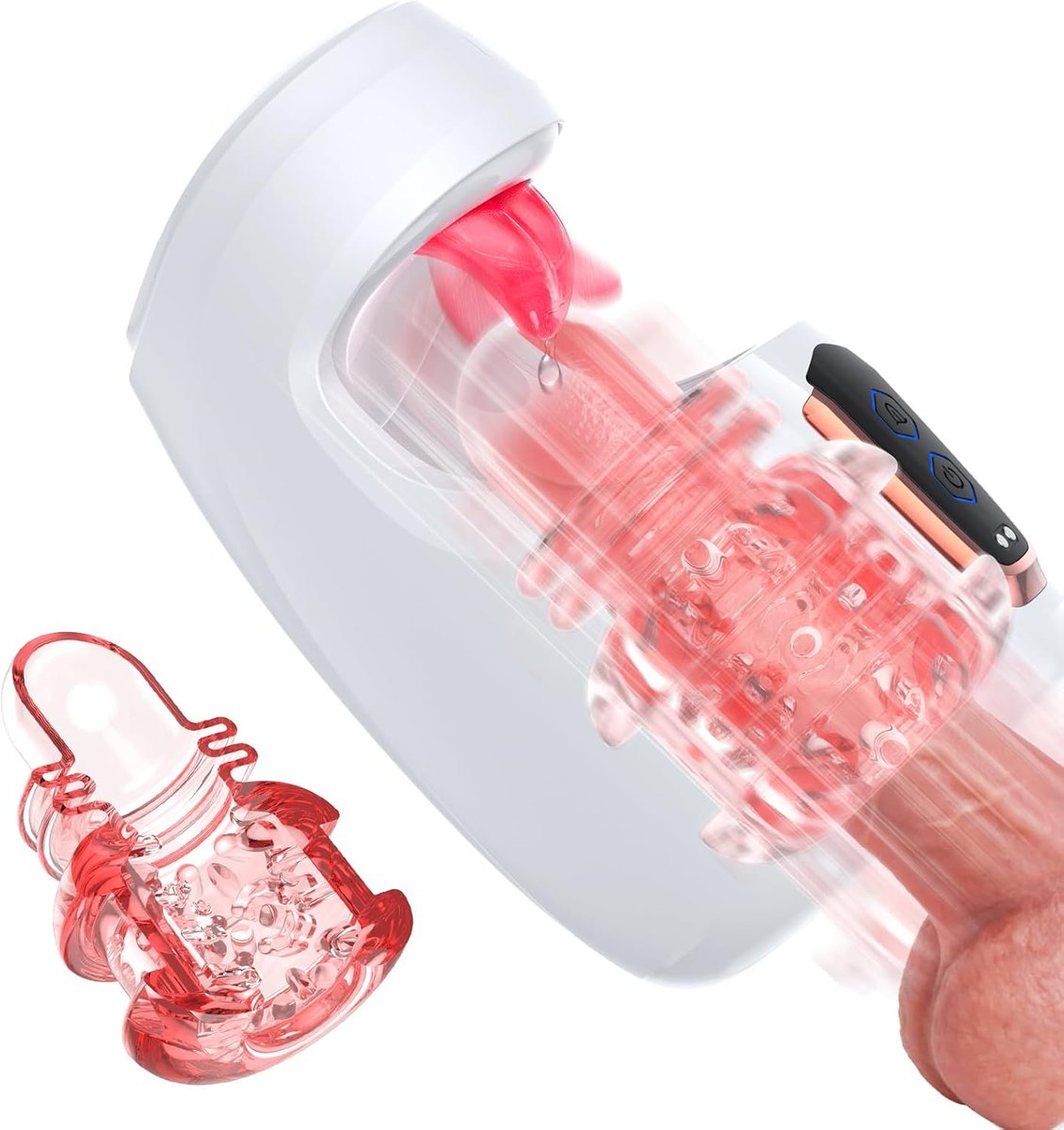 Mens Sex Toy Blowjob Machine Stroker with 10 Thrusting &amp; 10 Realistic Tongue Licking Modes 💕
New Toy for UK
ANYONE WANT TO TRY IT ? ❤️