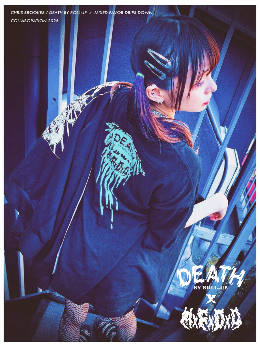 uraatsushi_jp's tweet image. 【受注生産/受付中】
DEATH BY ROLL-UP × MxFxDxD
Collaboration Tee
mfdd.stores.jp
👁️🗨️注文受付:7月31日まで
👁️🗨️発送予定:8月中旬以降
model:
177cm/2XL
151cm/XL
#DBRU #MxFxDxD