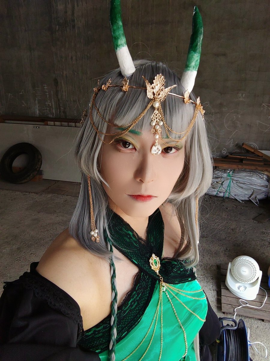 今日は鬼併せで参加中

化粧溶けちゃう⎝｡⌓°⎞

 #ワッショイ川尻  #コスプレ御免