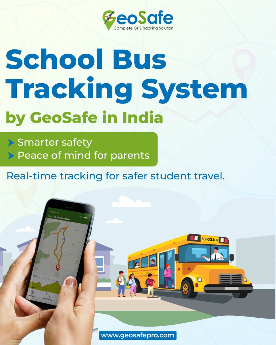 SafeGeo91118's tweet image. School Bus Tracking System by Geo Safe in India—real-time tracking for safer student travel.
Smarter safety. Peace of mind for parents.

Contact Us -
📞 63529 42545
🌐 geosafepro.com

#GeoSafe #SchoolBusTracking
#StudentSafety #RealTimeTracking
#GPSForSchools