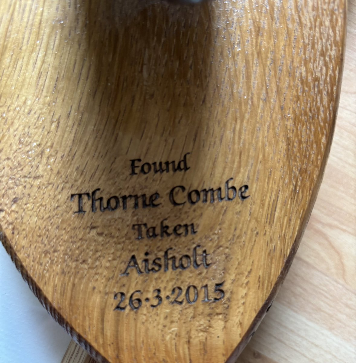 Just out of curiosity, does anyone know how far it is from Thorne Combe to Aisholt?