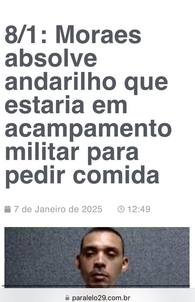 Sumarquesenf's tweet image. Sim, Alexandre de Moraes prendeu um MENDIGO por 1 ano, pelo crime de GOLPE DE ESTADO.
O rapaz foi aos acampamentos para pedir comida e acabou preso por tentativa de abolição do estado democrático de direito. Inacreditável.