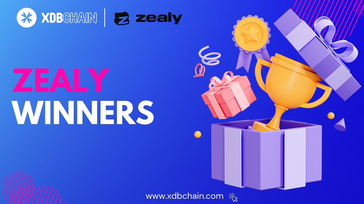 WINNERS LIST IS OUT! 🎉

The moment is here!
We’ve officially released the list of winners from our Zealy x XDBCHAIN campaign and guess what?

🔥 We added a surprise 5 extra winners to the list!
🎁 Total reward pool: 5 MILLION BeeFi distributed to our top participants!

✅ Only