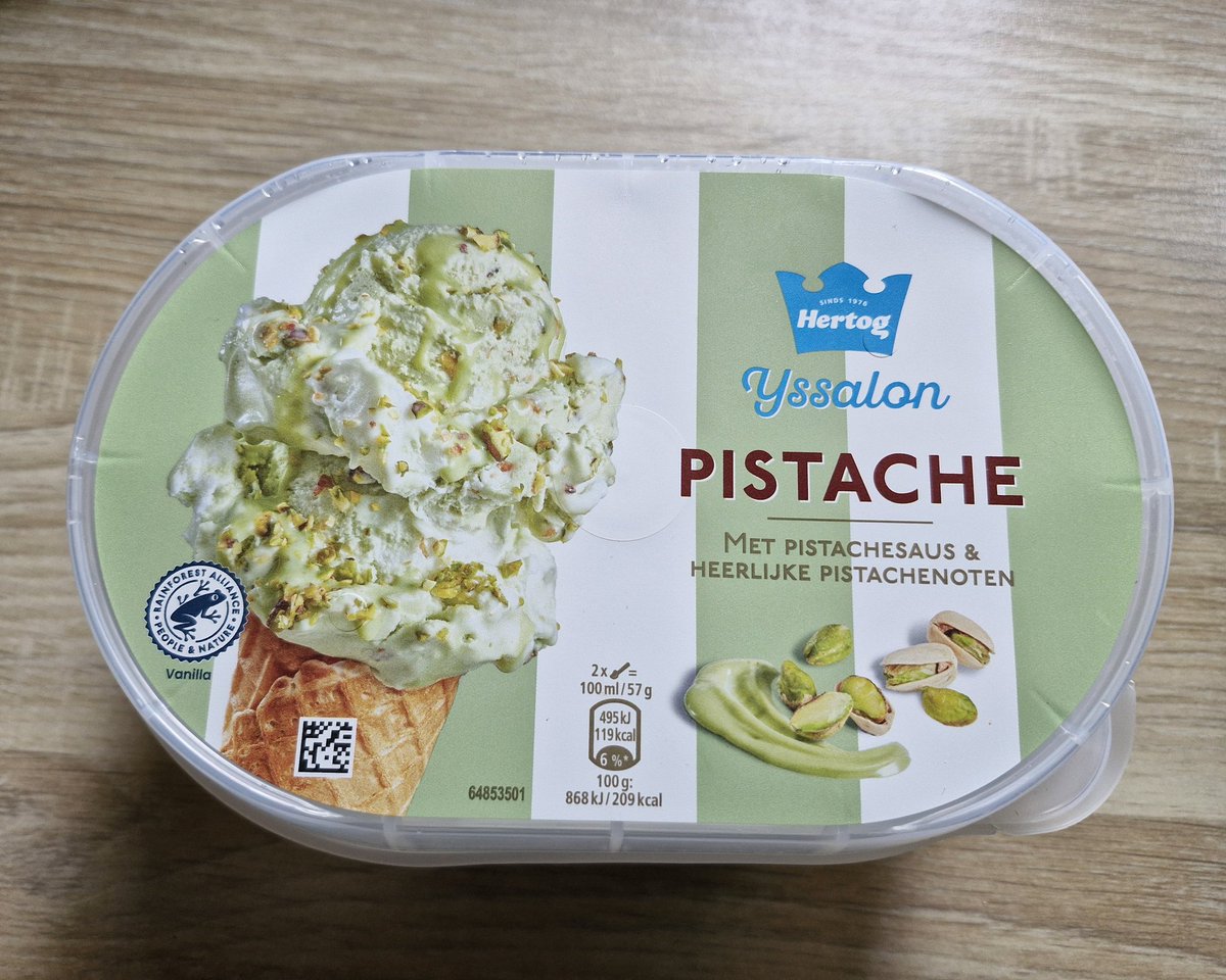 WesselEhv's tweet image. Tijd voor een ijsje 😋
Jij ook een bolletje @rvanbommel1982 🍦😁 #ijs #pistache