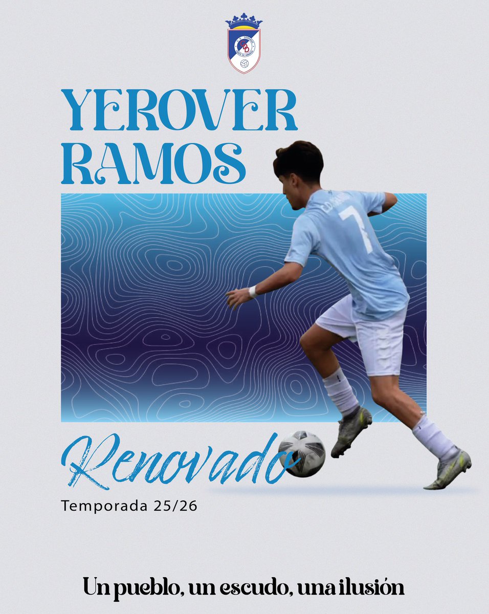 ✍🏽 Yerover Ramos renueva su compromiso con el CD Doramas, dando el salto de Juvenil División de Honor a la categoría Regional.🩵🤍