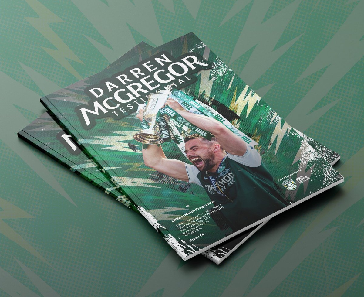 DazTestimonial's tweet image. 🎉 It’s Testimonial Day for Darren McGregor!
🗞️ Don’t miss the special 44-page Commemorative Programme – available today at the Club Store and outside the West Stand
Testimonial merch also on sale!