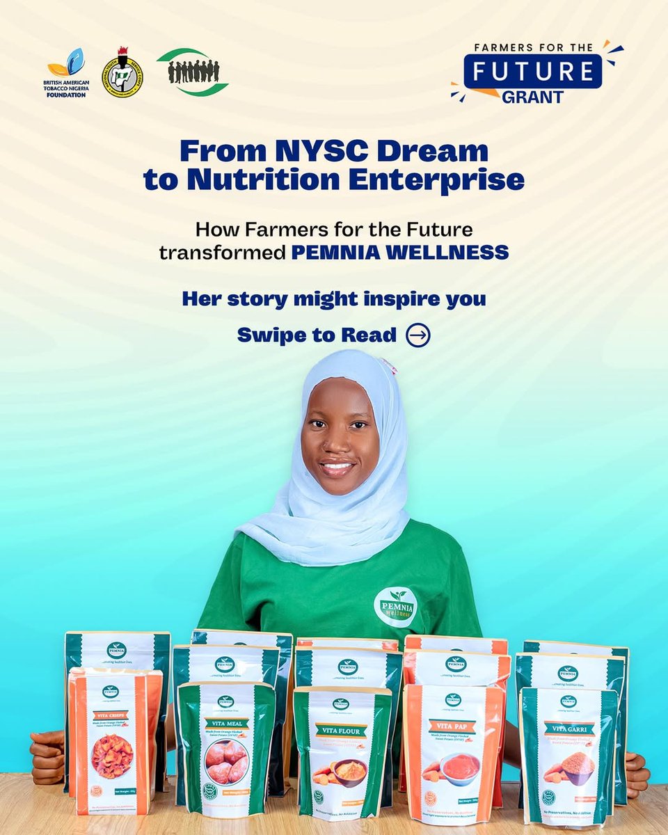 A story is a narration of past experiences or anticipated events. Let the 2025 Farmers for the Future Grant program change your Agribusiness story.

Register today!

Link: batnf.net/wealthishere
Deadline: 20th July 2025
You can also download the BATN-F app to apply instantly!