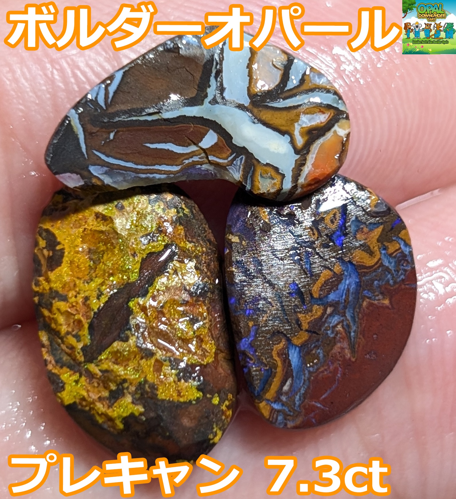 幻想的なボルダーオパールの原石 ボルダーオパール原石オーストラリア産y1130 | Pay ID